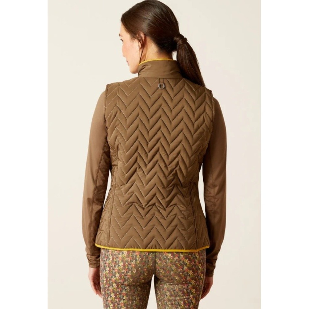 Ariat Ashley Insulated Vest Quilted Equestrian Fox Hunt Lining Womens Medium - Picture 2 of 10